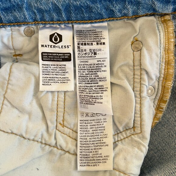 Levis 501 Skinny Women's Jeans W28 L28 High Rise Slim - Picture 7 of 12